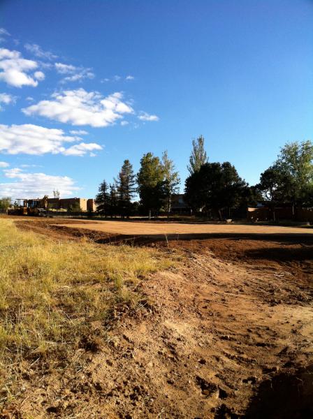 Fresh building pad ready for construction